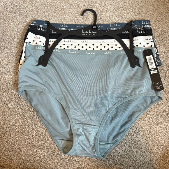 Nicole Miller New York Highwaisted Panties Plus Size 2X 4 pairs NEW underwear - Picture 2 of 6